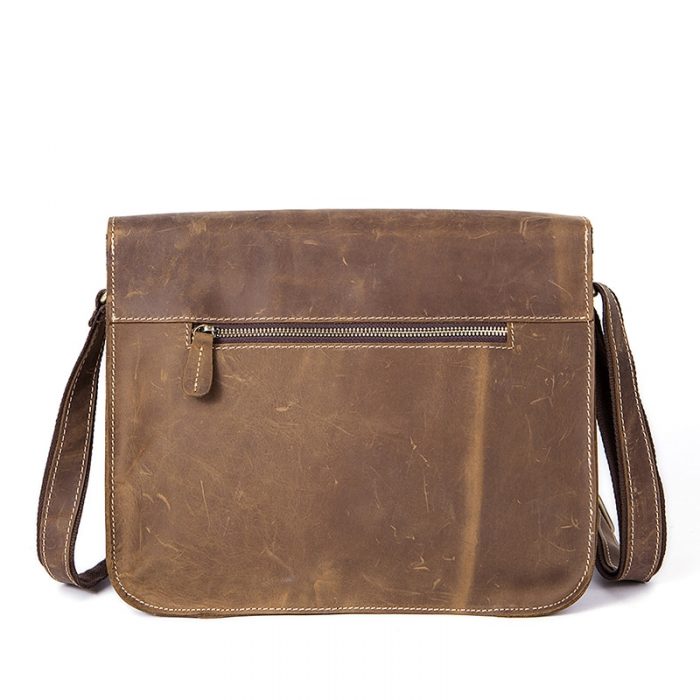 Genuine Leather Vintage Messenger Bag For Men