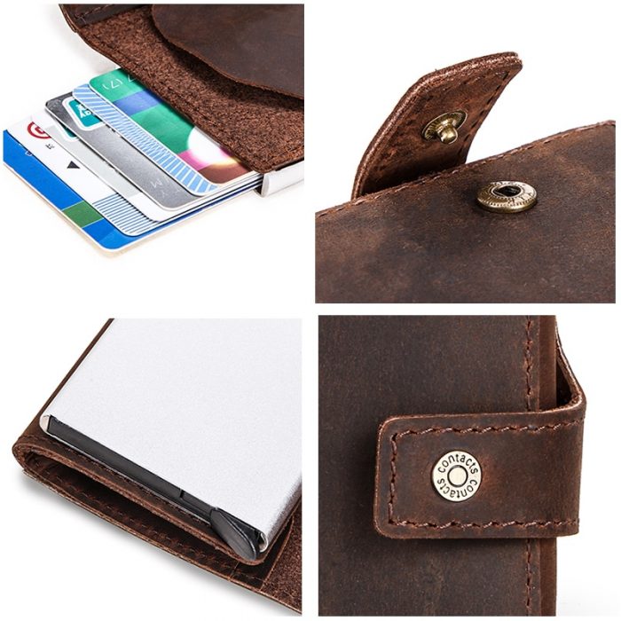 Premium Vintage Leather RFID Blocker Card Wallet