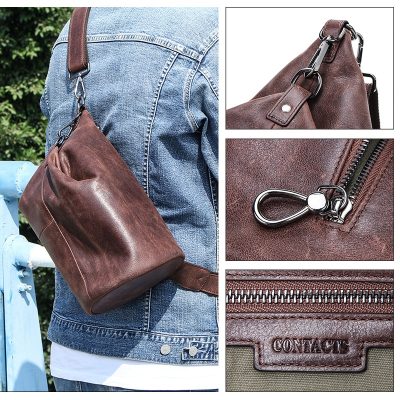 Premium Leather Crossbody Bag for Men