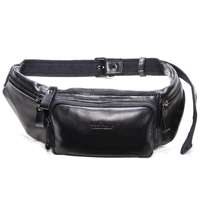 Premium Genuine Leather Travel Chest Bag For Men - Leatherya