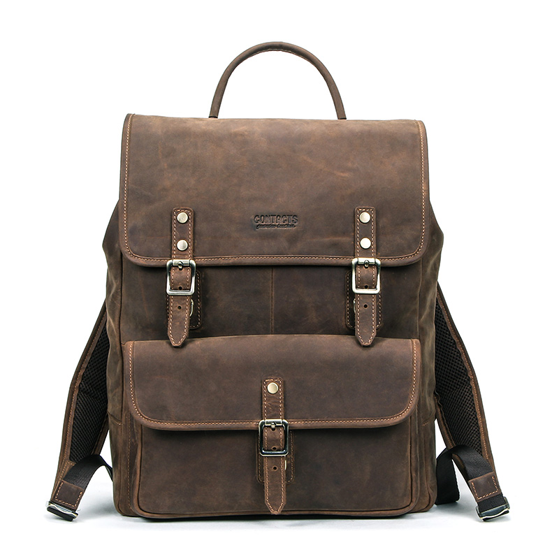 Premium Genuine Leather Backpack for 13.3 inch Laptop - Leatherya