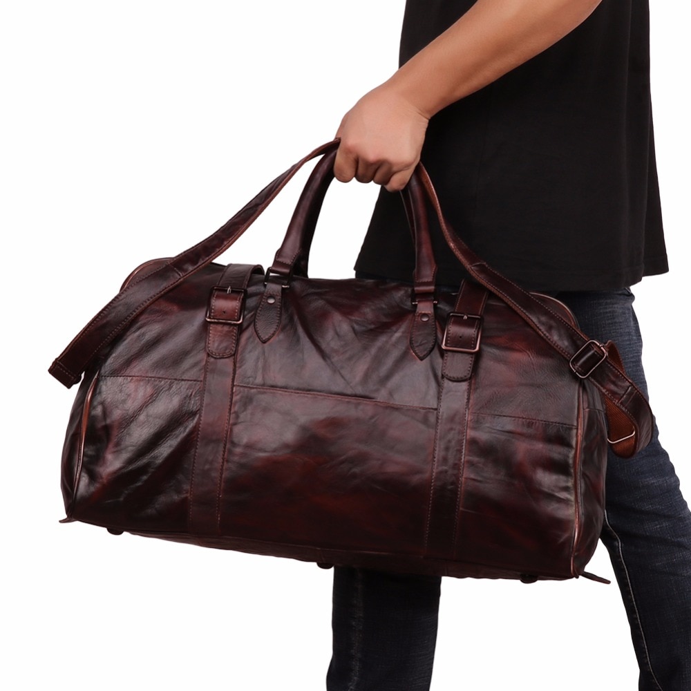 mens leather travel bag john lewis